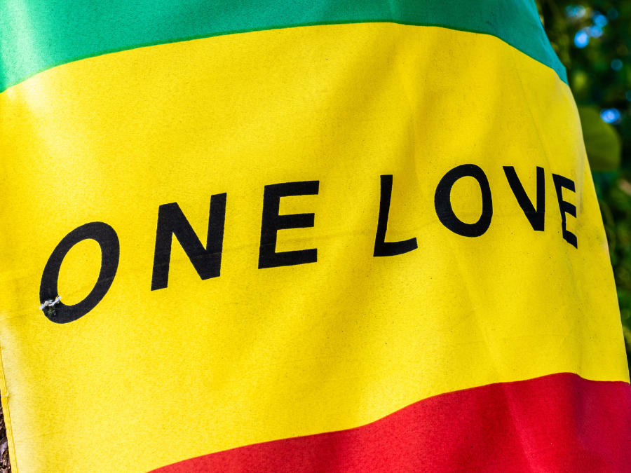 one love bob marley vlag