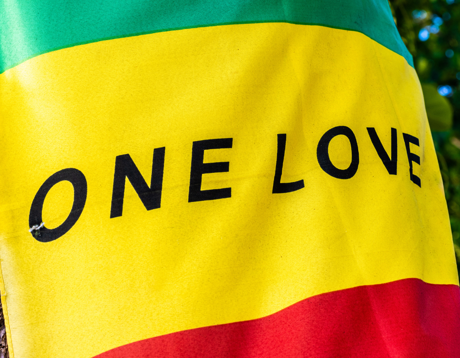 one love bob marley vlag